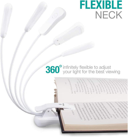 Vekkia 3000K Warm LED Rechargeable Book Light