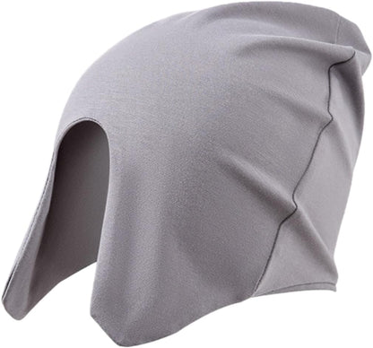 Cotton Light Blocking Night Cap Slouchy Blackout Eye Cover Mask Travel Nap Beanie Deep Sleep Hat Breathable Blindfold Skull Cap for Men Women Elderly Postpartum Warm Windproof Sleep Hat