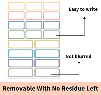 1000 Blank Removable Freezer Labels, Blank Removable Labels Water Oil Resistant with Perforation Line for Food Containers Jars Pantry Organization (Each Measures 1x 3 Inch)