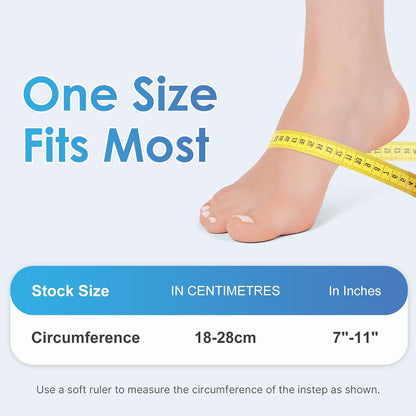 ComfiTECH Foot & Toe Ice Sleeve, Stretchable Straps Cold Gel Socks, 2 Packs
