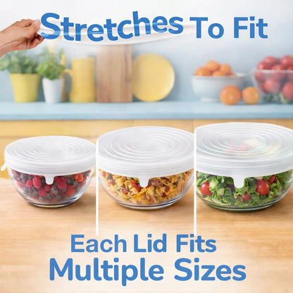 HIC Kitchen Splatter Guards for Microwave, BPA Free, Set of 4