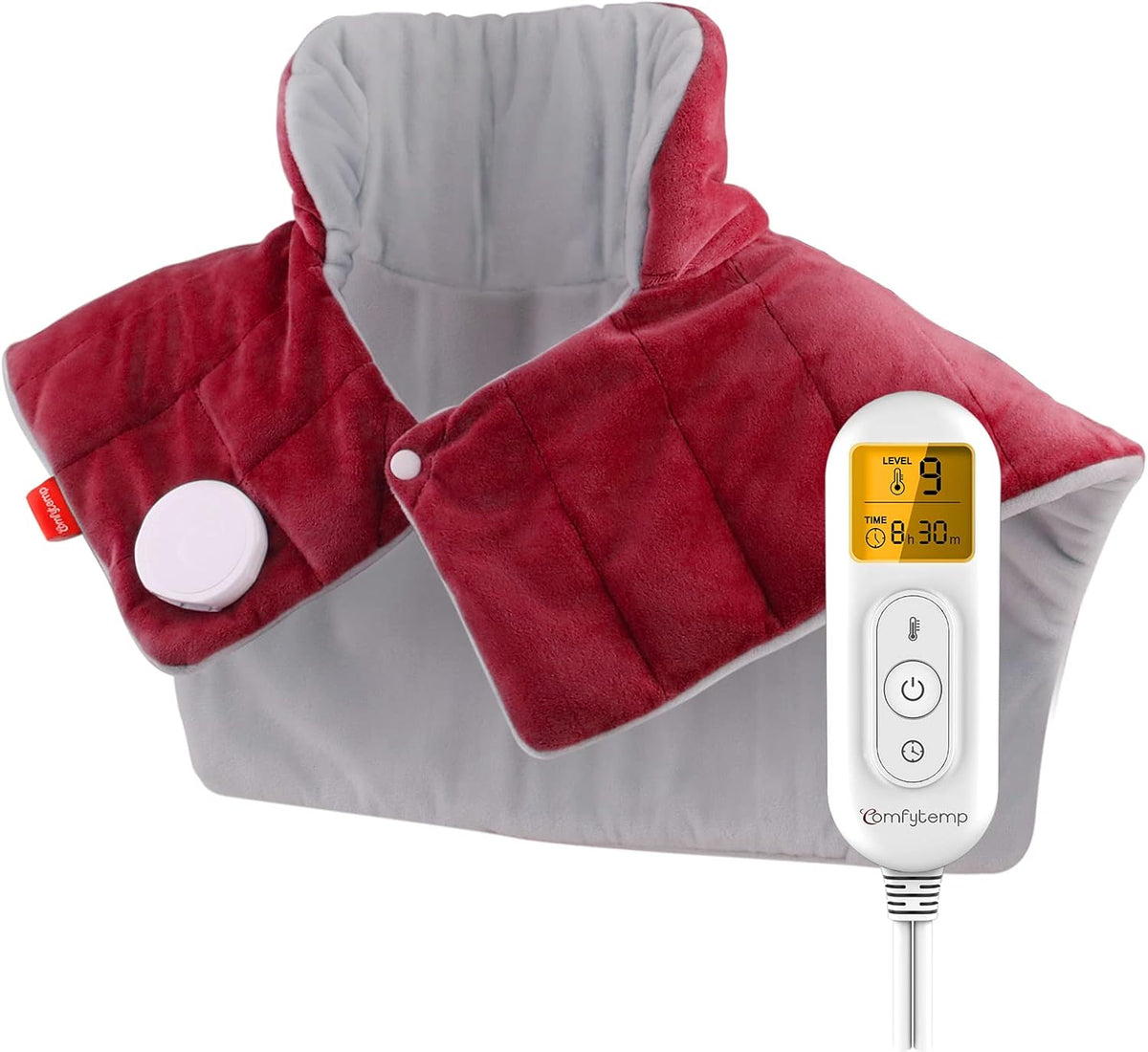 Comfytemp Heating Pad for Neck Shoulders Back, 2.6 Ib Weighted Heating Pad