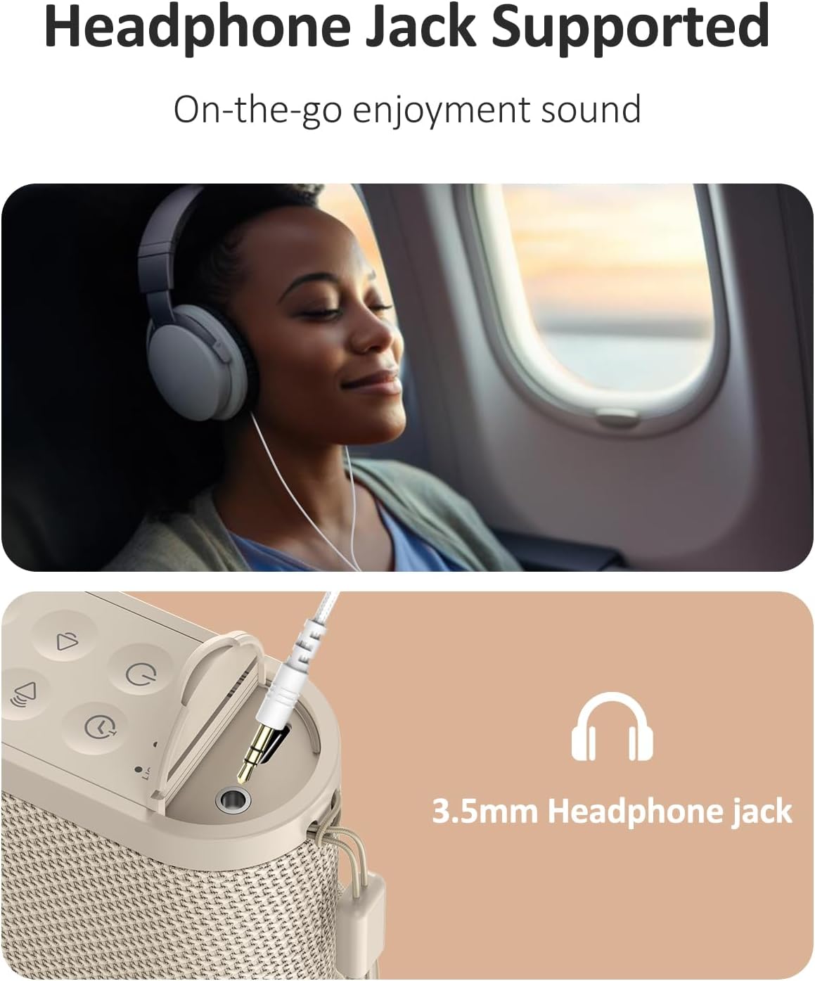 Portable Travel Sound Machine White Noise Machine for Sleeping : Super Long-Lasting & Rechargeable Battery, Headphone Jack, 21 Sounds, Noise Canceling for Office Privacy, Home, Adults, Baby, Gift