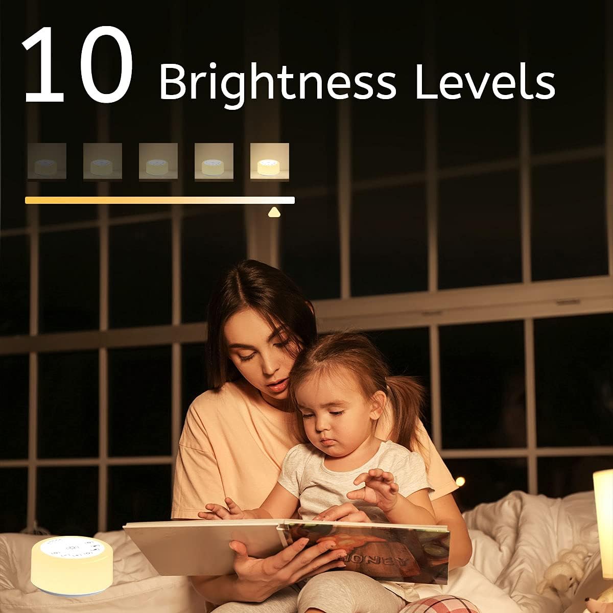 ColourNoise Portable Rechargeable White Noise Machine Mini Small Travel Sound Healing Machine with 30 Soothing Sounds 36 Adjustable Volume Night Light 4 Timer Functions Suitable for Baby Kids Adult
