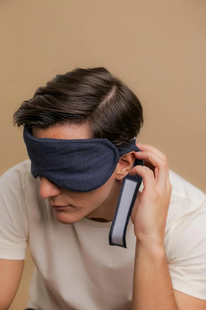 Cottonique Hypoallergenic Sleep Eye Mask Made from 100% Organic Cotton (Natural, Free Size)
