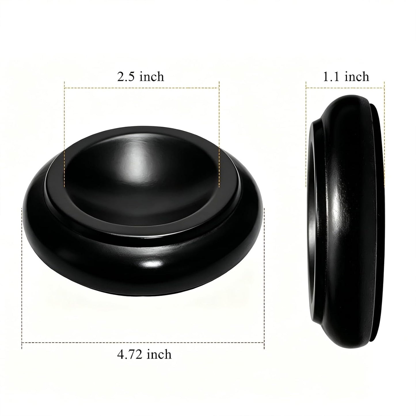 4 Pcs Solid Wood Upright Piano Caster Cups,Furniture Caster Cups,HilerPunk Sofas Beds Chairs Wheel Caster Cups Pads,with Non-Slip & Anti-Noise Felt Pads,for Hardwood Floor Protectors-Natural Wood