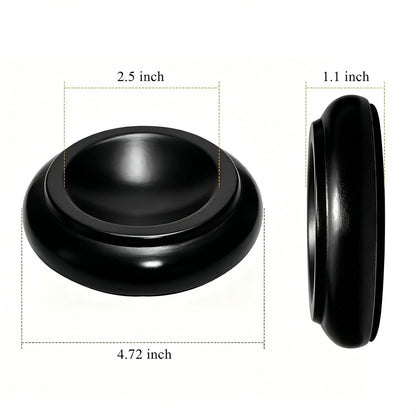4 Pcs Solid Wood Upright Piano Caster Cups,Furniture Caster Cups,HilerPunk Sofas Beds Chairs Wheel Caster Cups Pads,with Non-Slip & Anti-Noise Felt Pads,for Hardwood Floor Protectors-Natural Wood