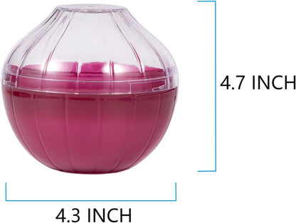 Onion Storage, Avocado Saver Keeper, Reusable Tomato Lemon Holder | Fruits and Vegetables Storage Container with Clear Lid (Onion Saver)