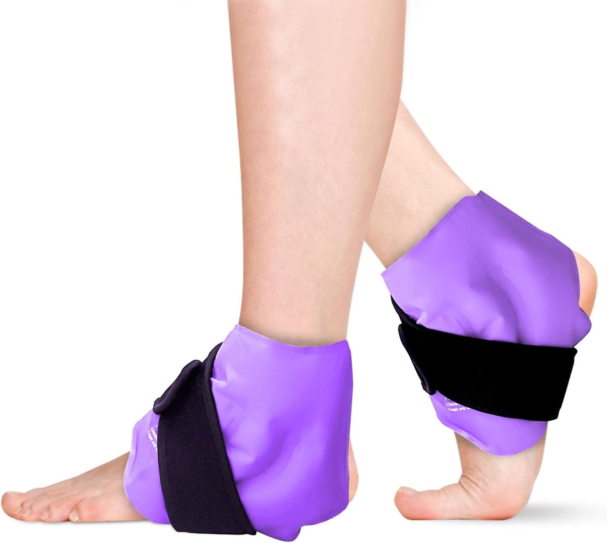 RelaxCoo Ankle Ice Pack Wrap for Swelling, Reusable Gel Ice Pack for Ankle Injuries, Cold Compress Therapy for Foot Pain Relief, Achilles Tendonitis, Plantar Fasciitis, Sprains