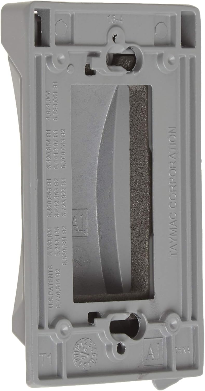 BELL 1-Gang Weatherproof Universal Metal Flip Cover, 12-in-1, Gray