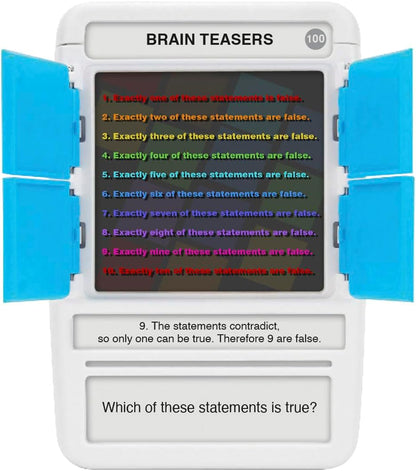 Logos Travel Game - Guess 100 Logos | Flash Cards with Slide Reveal Case | Card Game, Gift, Stocking Stuffer | Hours of Fun for Kids and Adults | Ages 6+