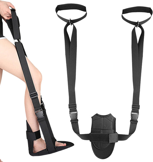 Leg Stretch Strap for Men Gym Fitness Equipment | Foot and Calf Stretcher for Dancers Gymnasts Runners Women Men Adults Athletes Beginners Professionals Studio Office