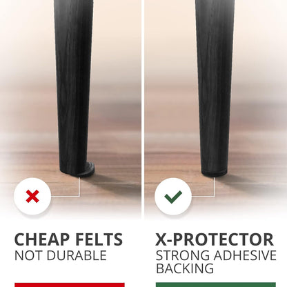 X-PROTECTOR 357 PCS Premium Huge Pack Felt Furniture Pads! | Quantity of Furniture Sliders with Many Big Sizes – Your Ideal Floor Protectors. Protect Your Hardwood & Laminate Floor!