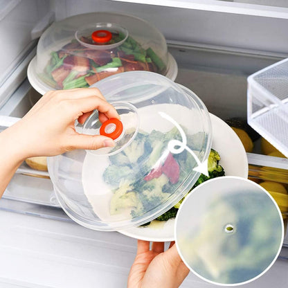 KINGZHUO 9 Inch Microwave Cover - BPA Free Food Protective Plate & Splatter Guard
