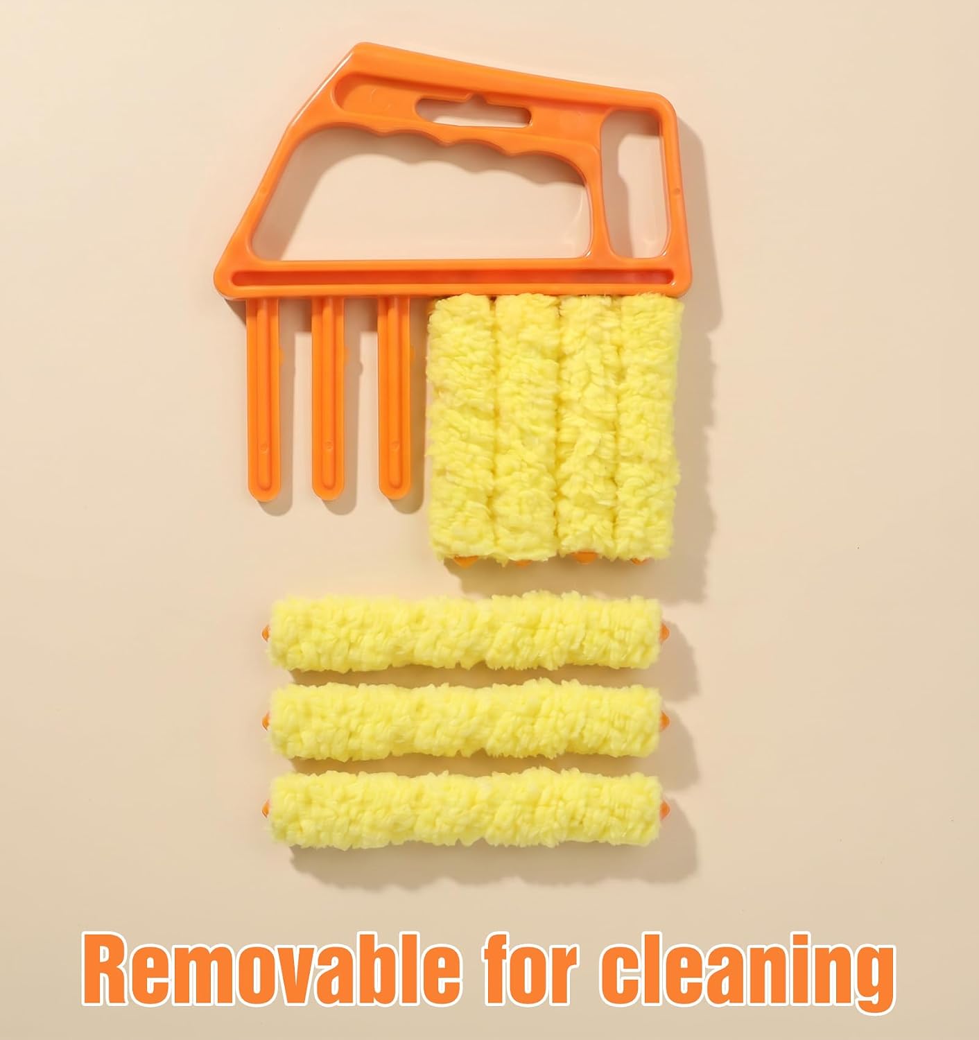 Blind Duster for Wood Blinds, 7-Finger Blind Cleaner Duster Tool | Handheld Blinds Cleaner for Window Shutters, Air Conditioner, Car, Fan