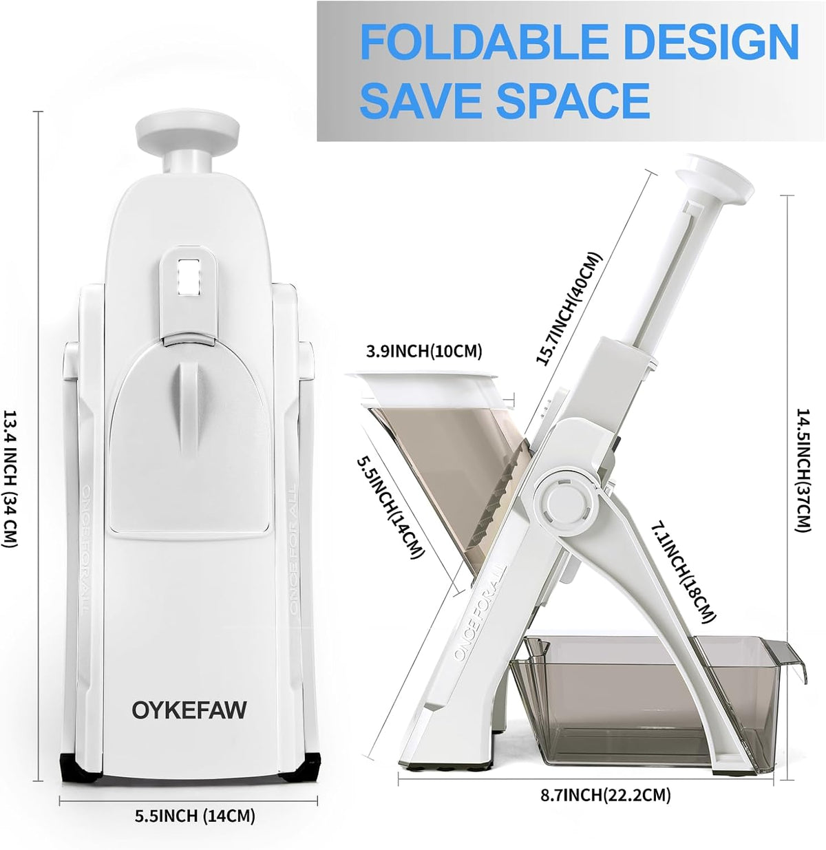 Safe Mandoline Slicer for Kitchen, Potato Slicer for Chips,Vegetable Cutter