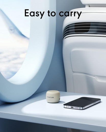 FLOWTUNE Sound Machine White Noise Machine for Baby Adults, 18 Non-looping Sounds, Timer, Memory Function, Portable Sleep Sound Therapy Gift (White)