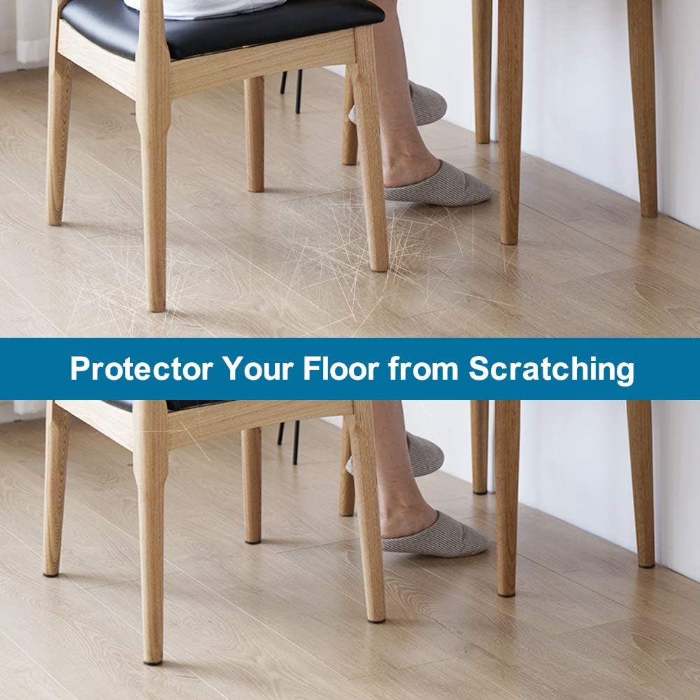 Shintop 50pcs Self-Adhesive Felt Pads for Furniture Protectors (Black) | Helps Prevent Floor Scratches, Cushions Furniture Feet, For Chairs and Tables on Hardwood and Laminate Floors