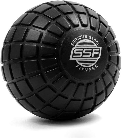 Massage Ball - Deep Tissue Muscle Knot Release Tool - Back, Legs, Shoulders, and More (3" Black Massage Ball) | Deep Tissue, Muscle Knot Release Tool, Back, Legs, Shoulders