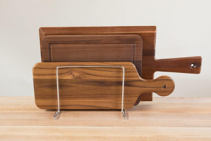 Commercial Cutting Board Rack, Fits 1" Thick Baking Pans and Sheets for Organizer - NSF Stainless Steel, Holds 6 Boards