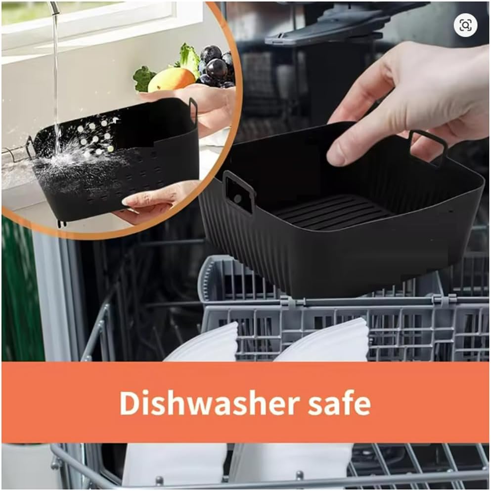 Airfryer AF180 Accessories for Ninja Foodi Dual Drawer AF140 180 AF141 AF181 UK, Silicone Mould for Ninja Hot Air Fryer AF140 EU Oven Microwave, for Philips NA230 COSORI 5.5L