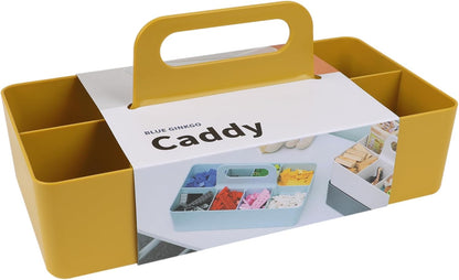 BLUE GINKGO Stackable Organizer Caddy, Rectangle, White, Made in Korea | Portable. Adjustable. Home, Office & School Storage.