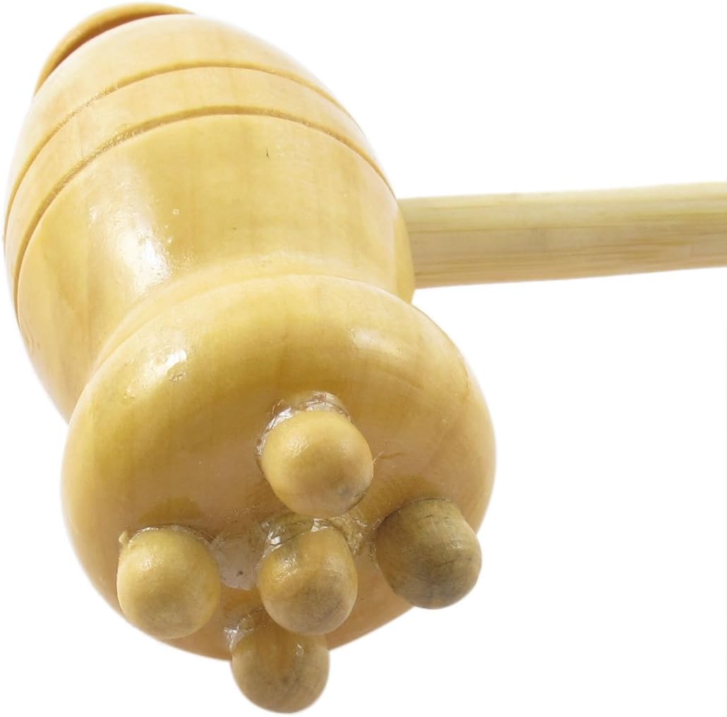 Ruilogod Plastic Wooden Double Head Scratcher Body Massage Hammer 12'' Long (id: 4c6 e14 c27 837 05b