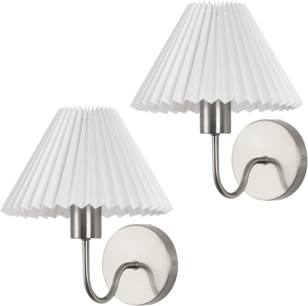 Rechargeable Battery Operated Wall Sconce Sets of 2, 15 Colors Wireless gooseneck Black Wall Lights Fixture with Dimmable Bulbs and Remote, Not Hardwired Wall Mounted Lamps for Bedroom Living Room