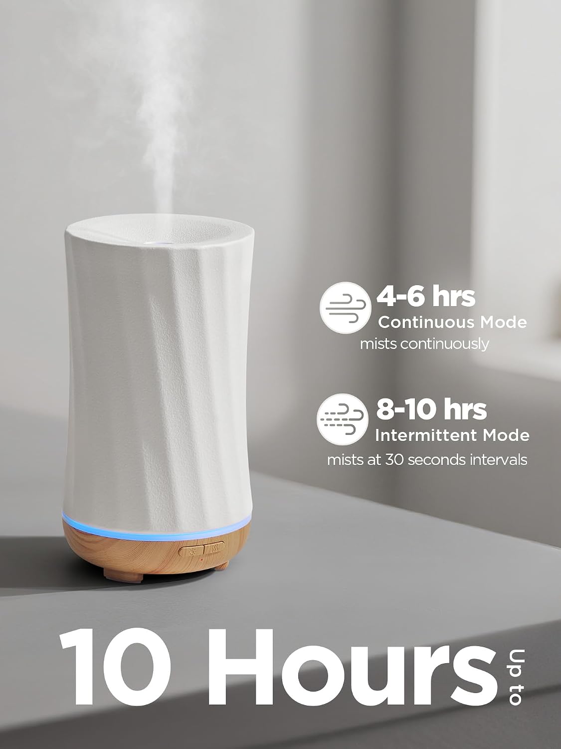 InnoGear 150ml Ceramic Essential Oil Diffuser, Diffusers for Home, White