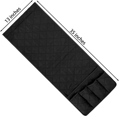 5 Pockets Remote Control Holder, Magazine Rack, Space Saver Organizer, Draped Over Sofa, Couch, Recliner Armrest