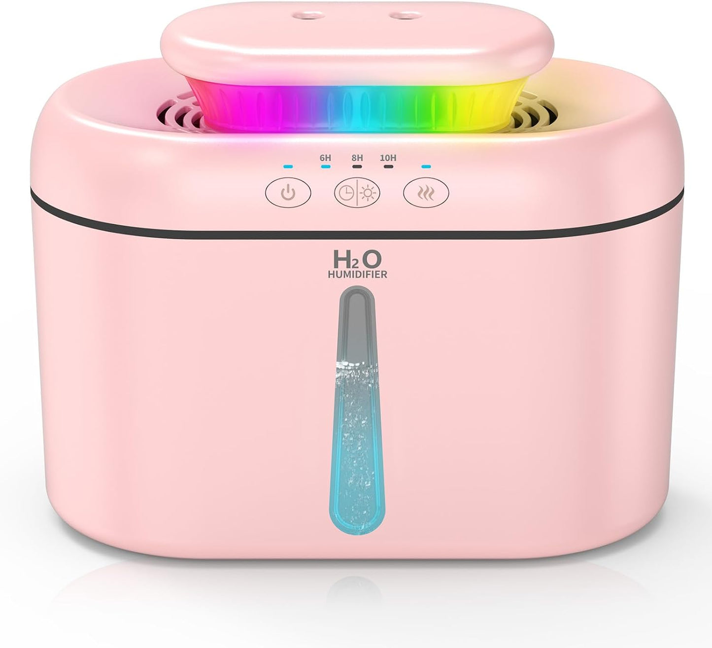 SZO Plant Humidifier Indoor, 2.5L Humidifiers for Bedroom, White | Dual Nozzle Output, 16dB Quiet, Auto Shut-Off, Night Light, ideal for for Plants, Bedroom, Baby Nursery, Dry Environment
