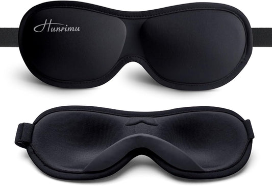 Sleep Eye Mask for Women Men, Eye Covers for Sleeping, 3D Sleep Mask for Travel Yoga Nap (Black)