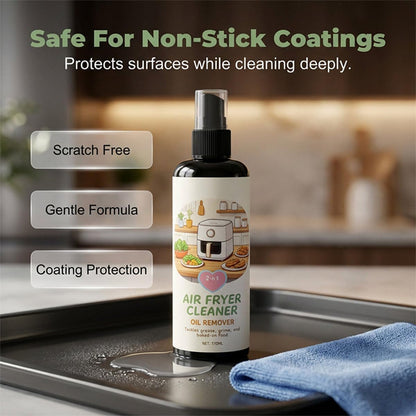 Air Fryer Cleaner and Degreaser Spray, Multi Surface Removes Grease, Grime, Oil Remover, Fast-Acting Kitchen Appliances (2PCS)