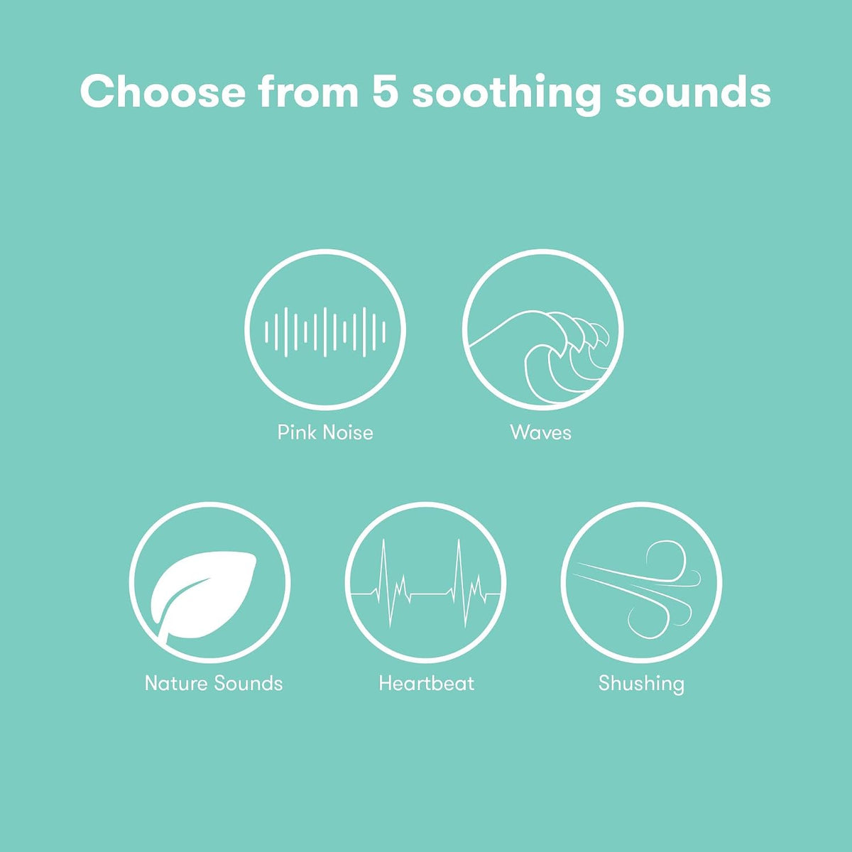 Frida Baby 2-in-1 Portable Sound Machine for Baby + Nightlight, White Noise