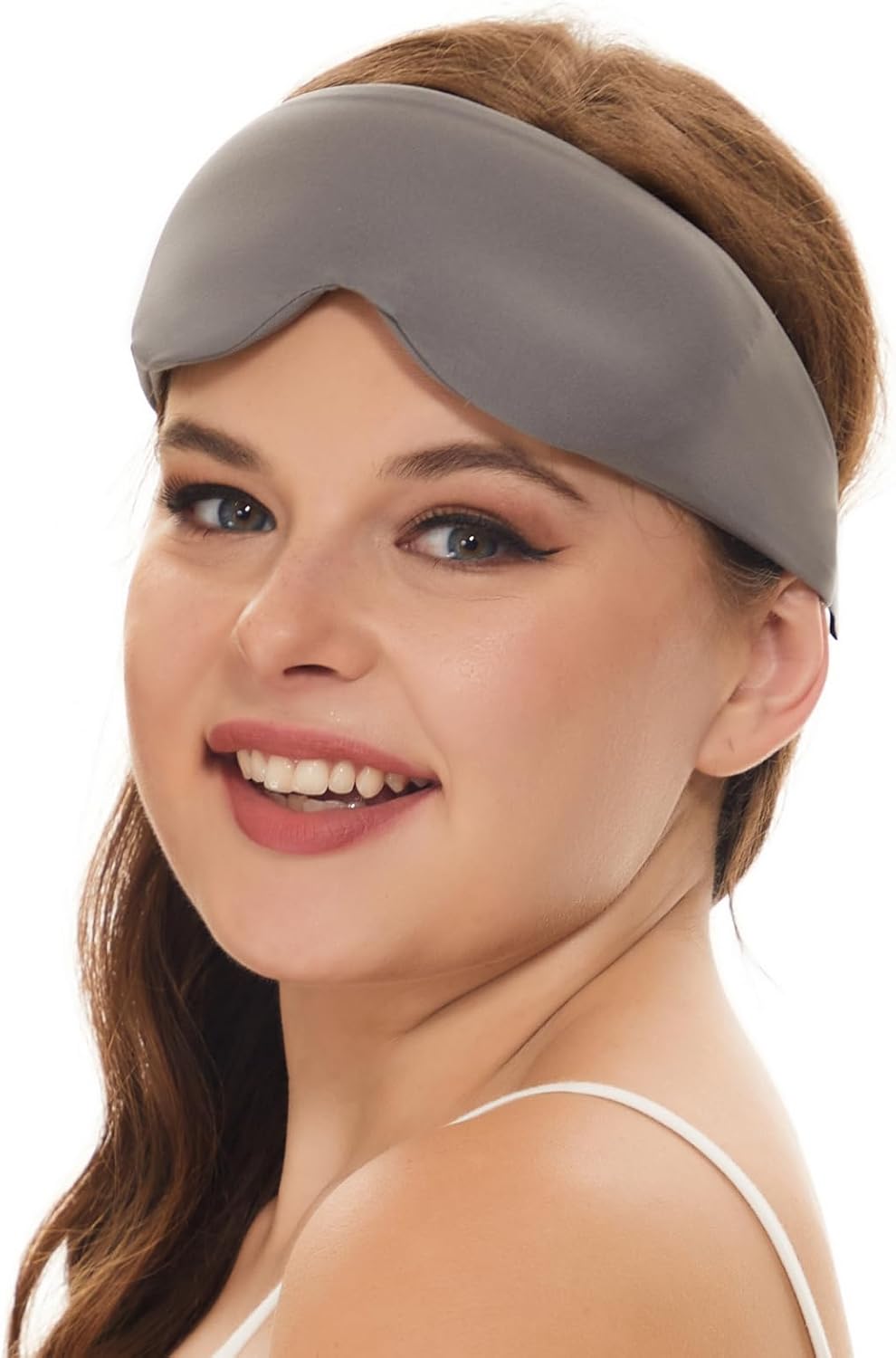 ALASKA BEAR Memory Foam Sleep Mask, Contoured Eye Cups for Women Men, Blue
