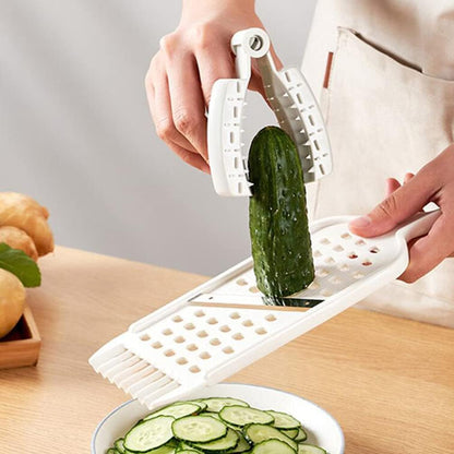 Cabilock 2pcs Hand Finger Protectors for Safe Vegetable Slicing Grey Food Cutter Safety Holders -cut Kitchen Gadgets for Finger Guard
