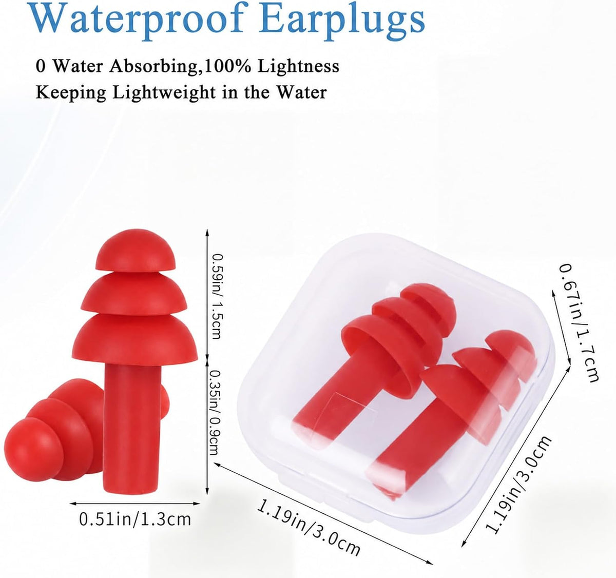 24 Pairs Black Ear Plugs Bulk NRR 29dB Reusable Silicone Ear Plugs with Plastic Cases Soft Foam Plug for Sleeping Noise Cancelling Concerts Shooting Swimming Noise Reduction