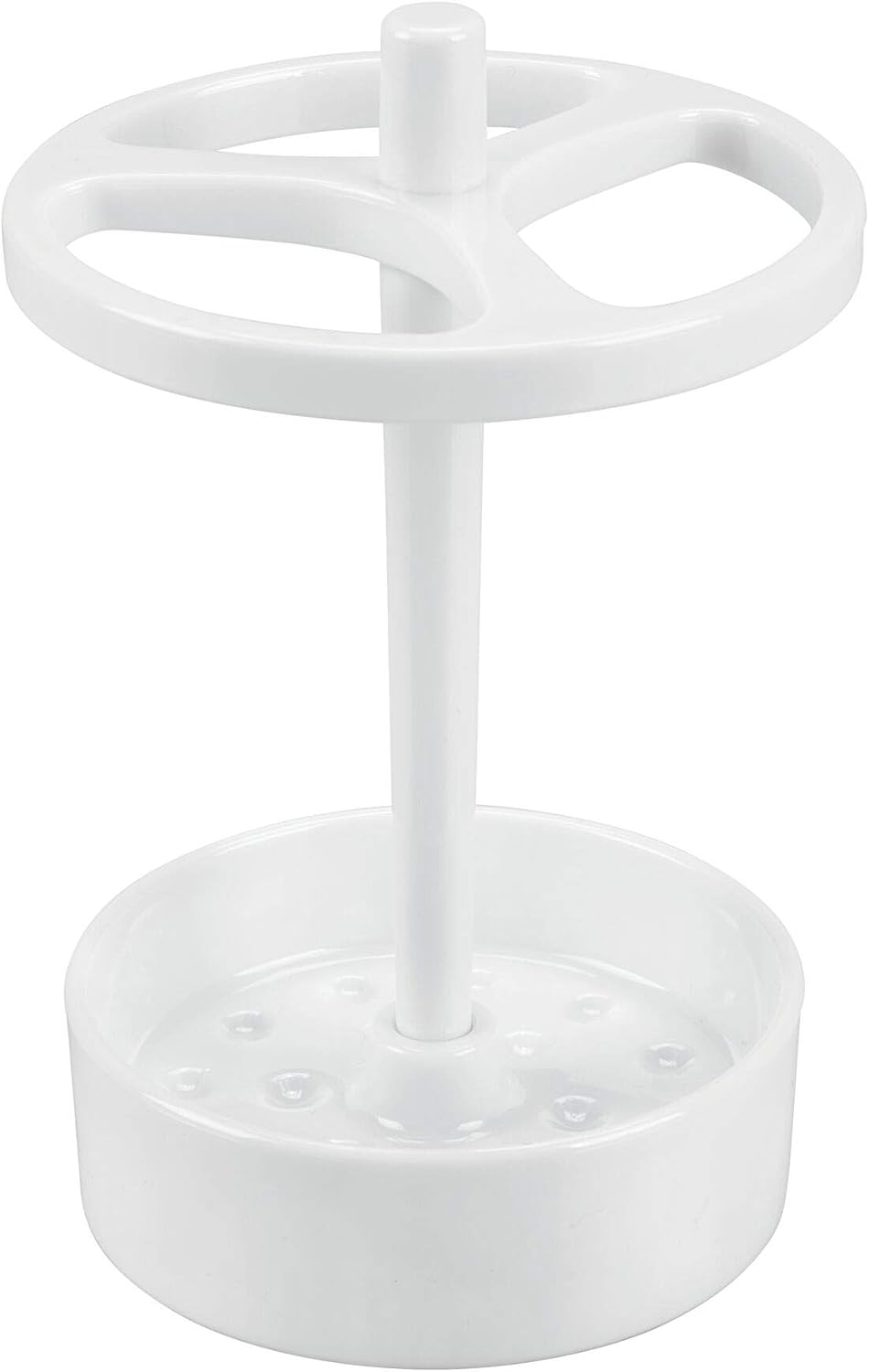 iDesign Toothbrush Holder, Clear | For Normal to Large Toothbrushes, Fits Spin Brushes, Holds Toothpaste
