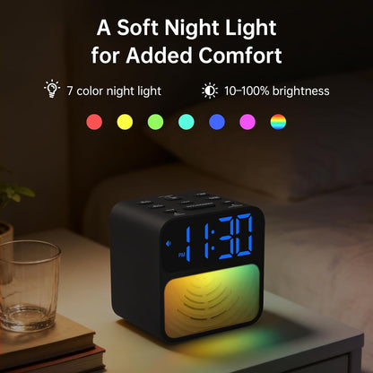 AuroraCalm Extra Loud Alarm Clock for Heavy Sleepers with 115dB Alarm