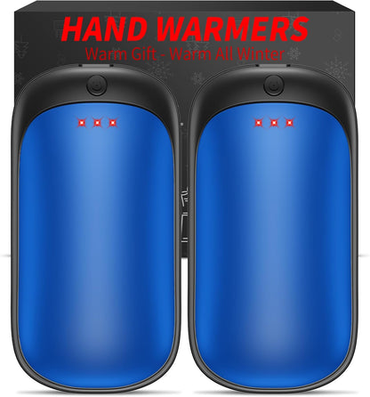 Lerat 2 Pack Hand Warmers Rechargeable, Portable Electric Hand Warmers Reusable, Portable Pocket Heater, Gifts for Men Women Kids, Hunting, Golf, Camping Accessories