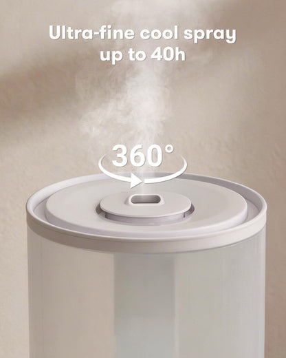 4L Humidifiers for Bedroom,Dishwasher Safe Design Easy Clean,White