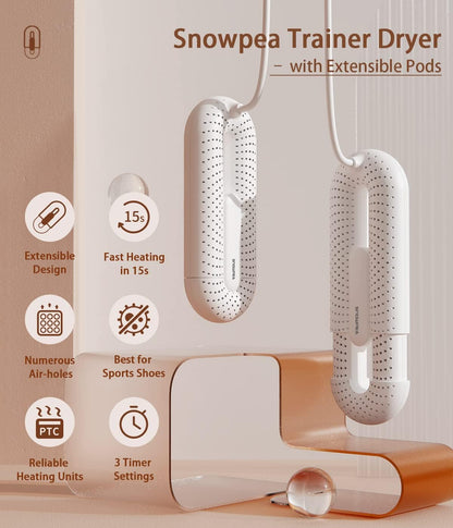 Electric Shoe Dryer, Ski Boots Dryer, Shoe & Boot Warmer for Sweaty Sneakers Trainer Shoes with 3/6/9 Hours Timer