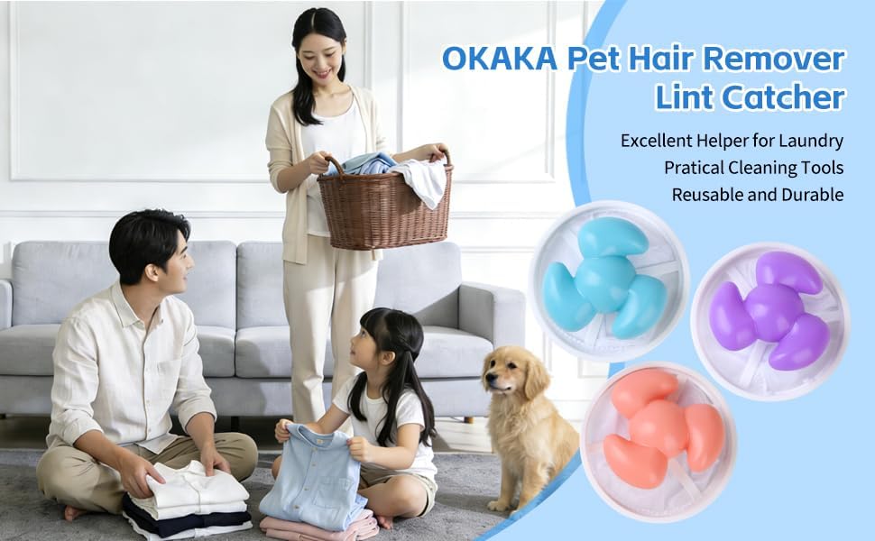 Washing Machine Lint Catcher Washing Machine Hair Catcher Laundry Hair Remover Hair Collector for Washing Machine Pet Hair Catcher for Washing Machine 8 Pack Mixed 3 Colors