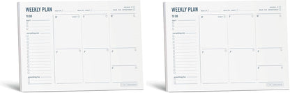 Meal Planning Notepad - What's for Dinner Weekly Meal Planner and Grocery List Magnet Pad with Tear-Off Shopping List - Family Dinner Menu for Fridge & Meal Prep - 6x9” - 50 Sheets