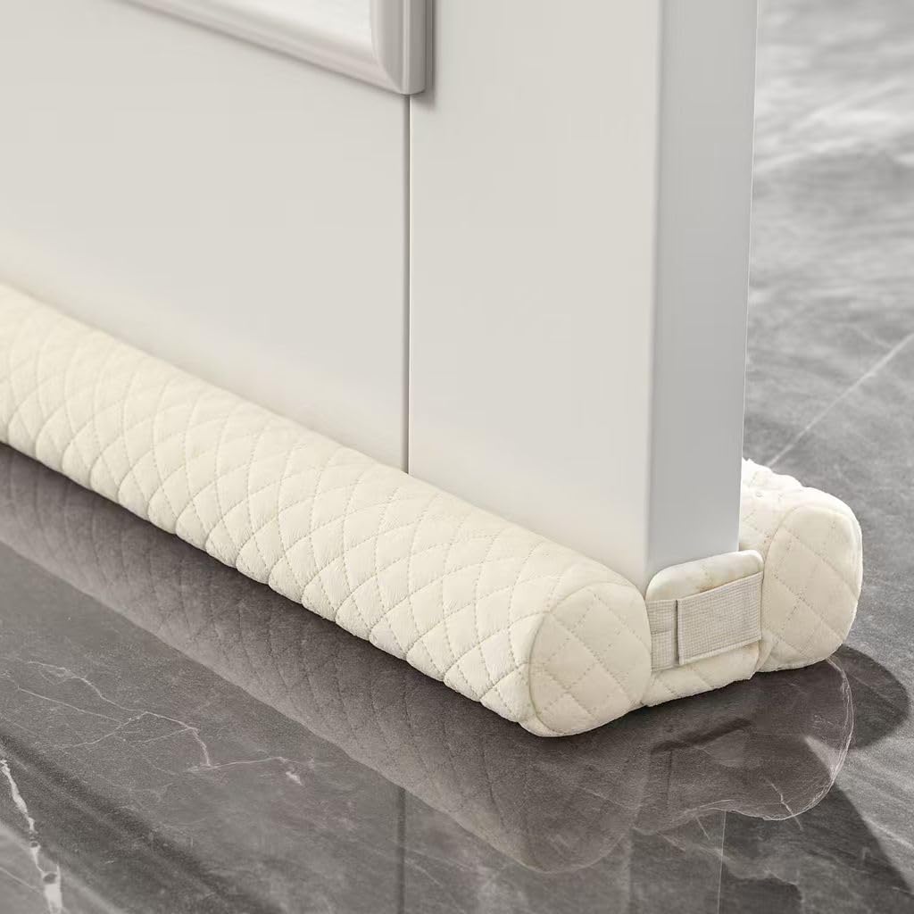 Ciieyuo Premium Velvet Under Door Draft Stopper, Adjustable 30-36 Inches | Door Air Draft Stopper, Easy-to-Install Under Door Gap Filler, Blocks Noise, Cold Air, Light, Dust, and Drafts