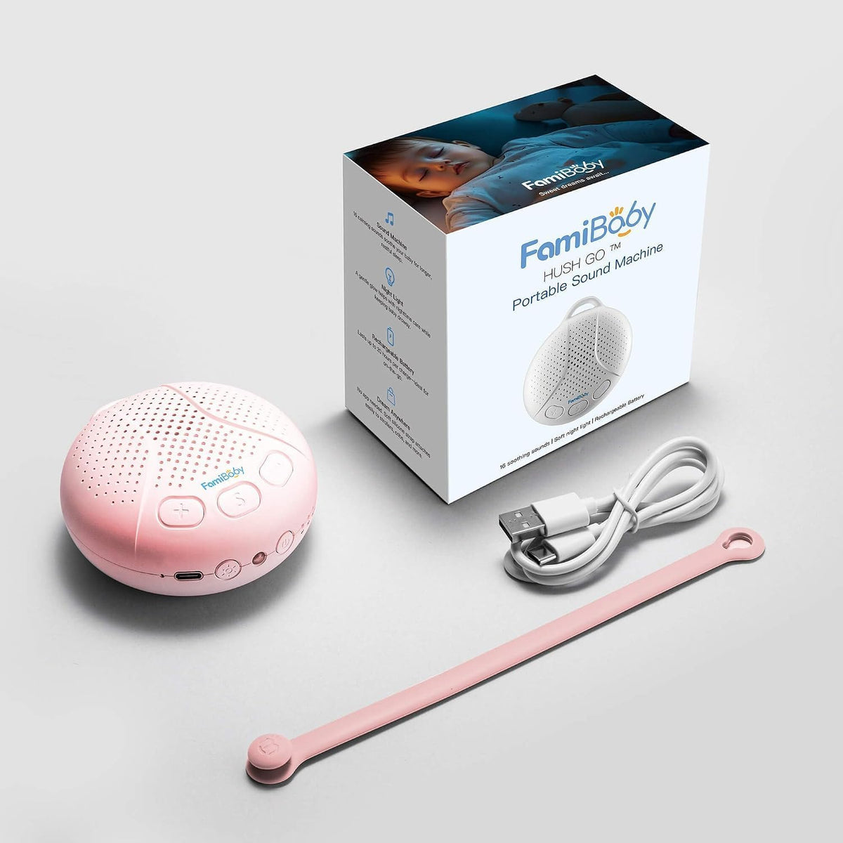 Portable Baby Sound Machine and Shusher for Newborns and Travel
