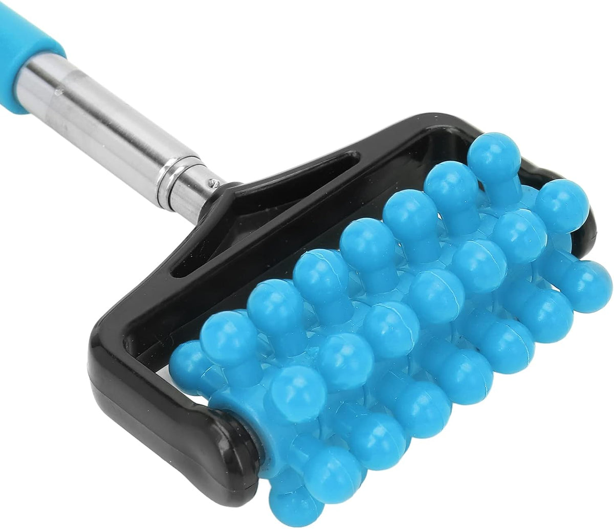 Ymiko Telescopic Massage Stick for Men and Women – Granular Body Roller for Neck, Back, Legs, Sky Blue