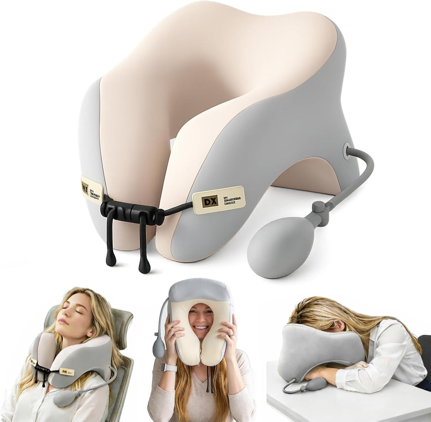 Knee Pillow for Side Sleepers, Alignment Pillow for Side Sleepers, Relief Hip & Sciatica Pain, Nourial Pillow Between Legs for Pregnant Women and Seniors (Grey)
