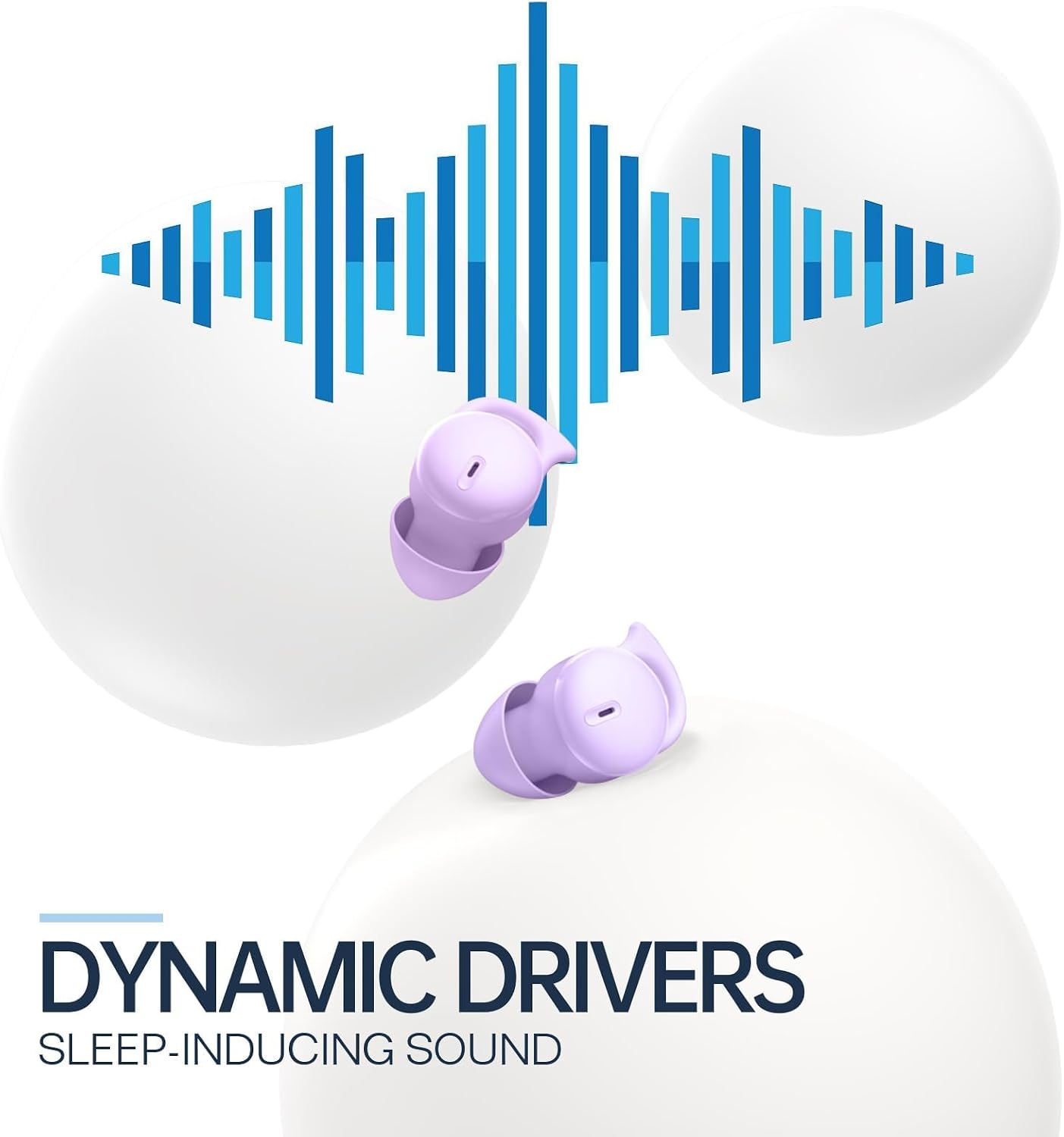 Invisible Sleep Headphones,Sleep Earbuds for Side Sleepers,Comfortable Noise Blocking Sleep Ear Buds,Bluetooth 5.3 Wireless Earbuds, in-Ear Ear Buds for Sleeping,Driving,Cycling - Black