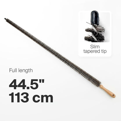 KONEX 44" Dryer Vent Cleaner Brush Flexible Lint Trap Cleaning Tool with Horsehair Bristles